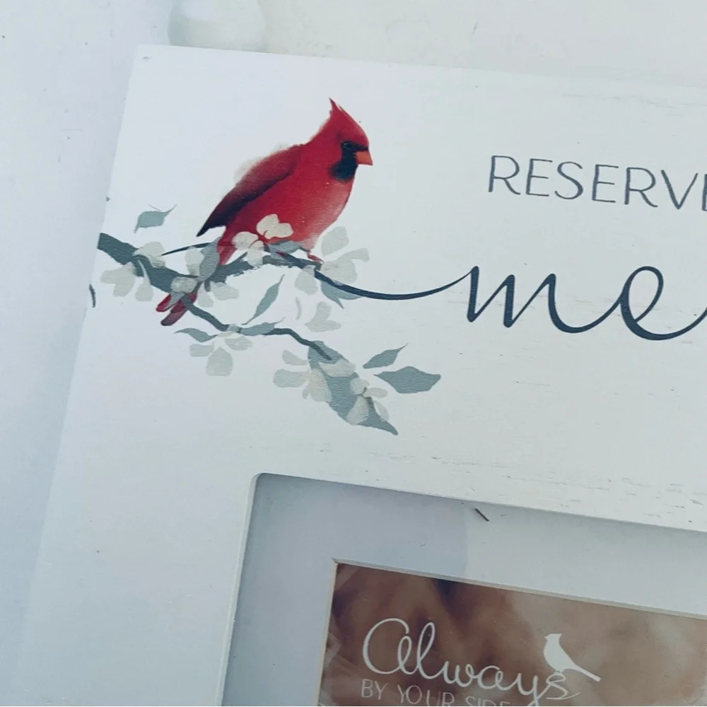 Pavilion gift company Reserved In Loving Memory Reserved Seat Photo Frame NWT